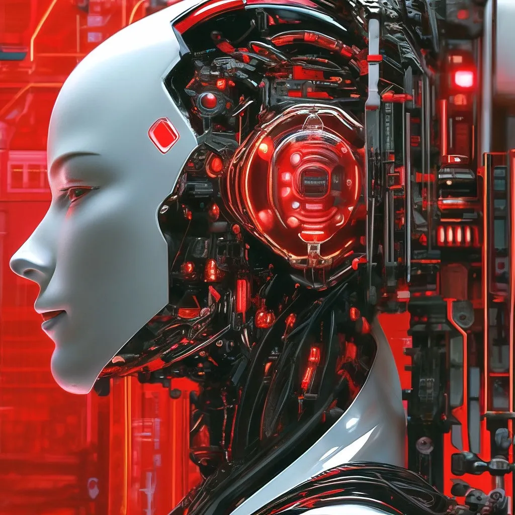 Передовые технологии будущего, робот, искусственный интеллект, высокотехнологичное устройство