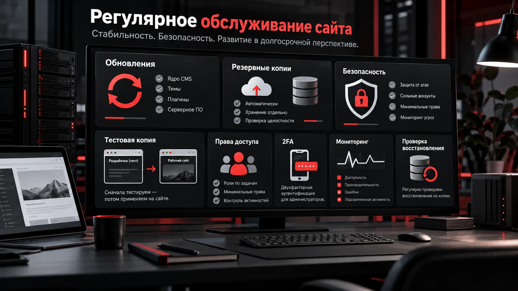 Как сохранить сайт на WordPress эффективным в долгосрочной перспективе и не переделывать его через год WordPress для бизнеса: регулярное обслуживание сайта, обновления, резервные копии и безопасность для долгой стабильной работы