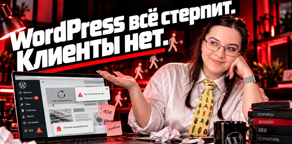 WordPress для бизнеса — ошибки разработки сайта, из-за которых клиенты уходят и проект приходится дорабатывать