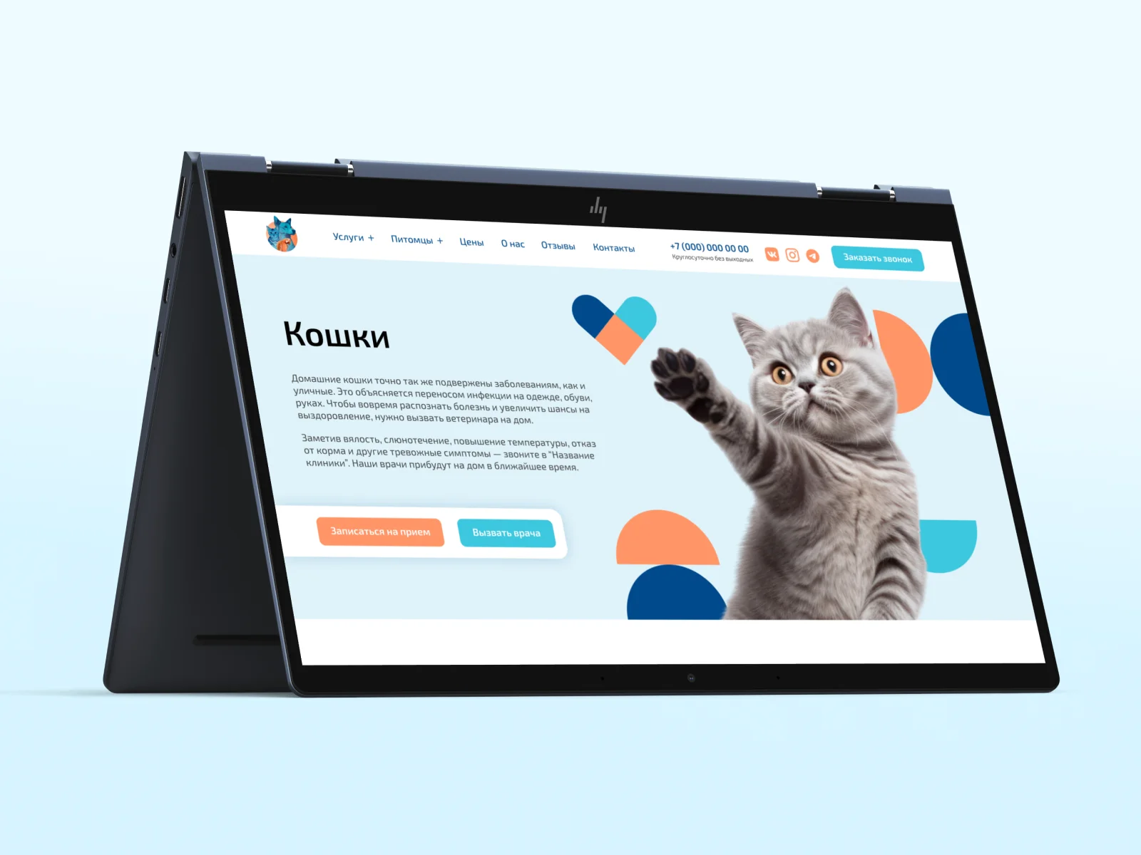 Создание сайта для ветеринарной клиники в короткие сроки Создание сайта для ветеринарной клиники в короткие сроки