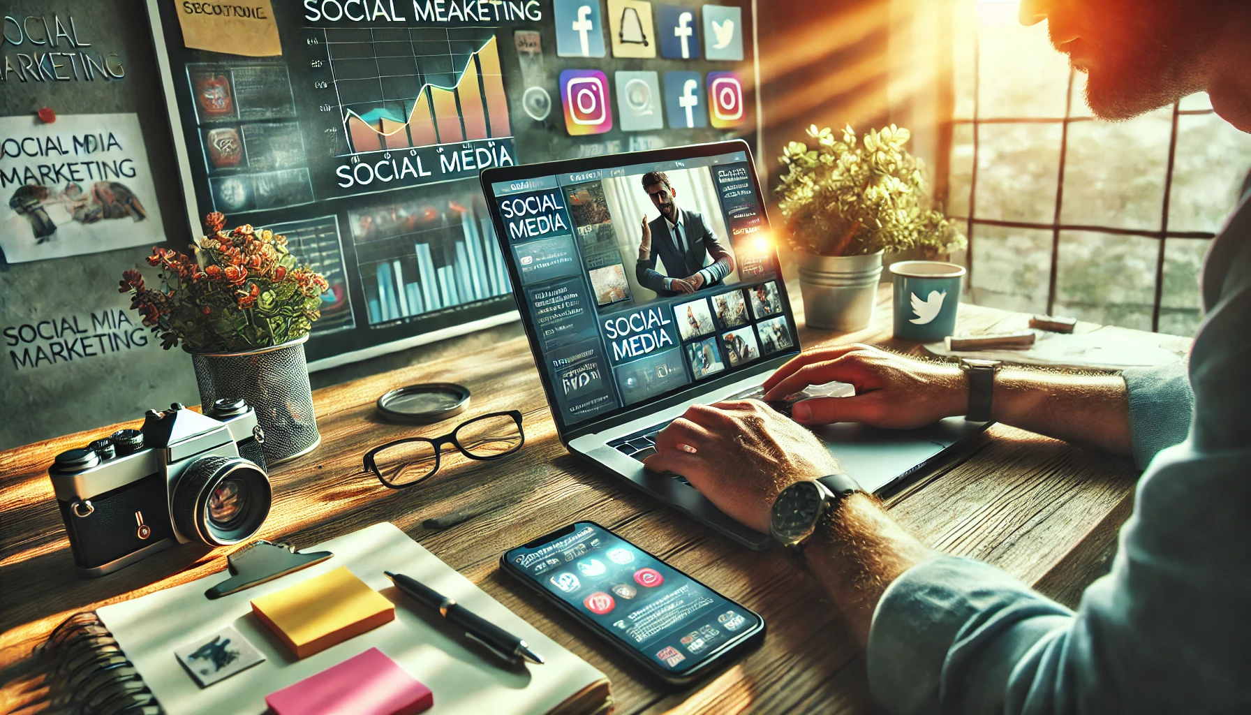 Креативная работа с контентом для социальных сетей