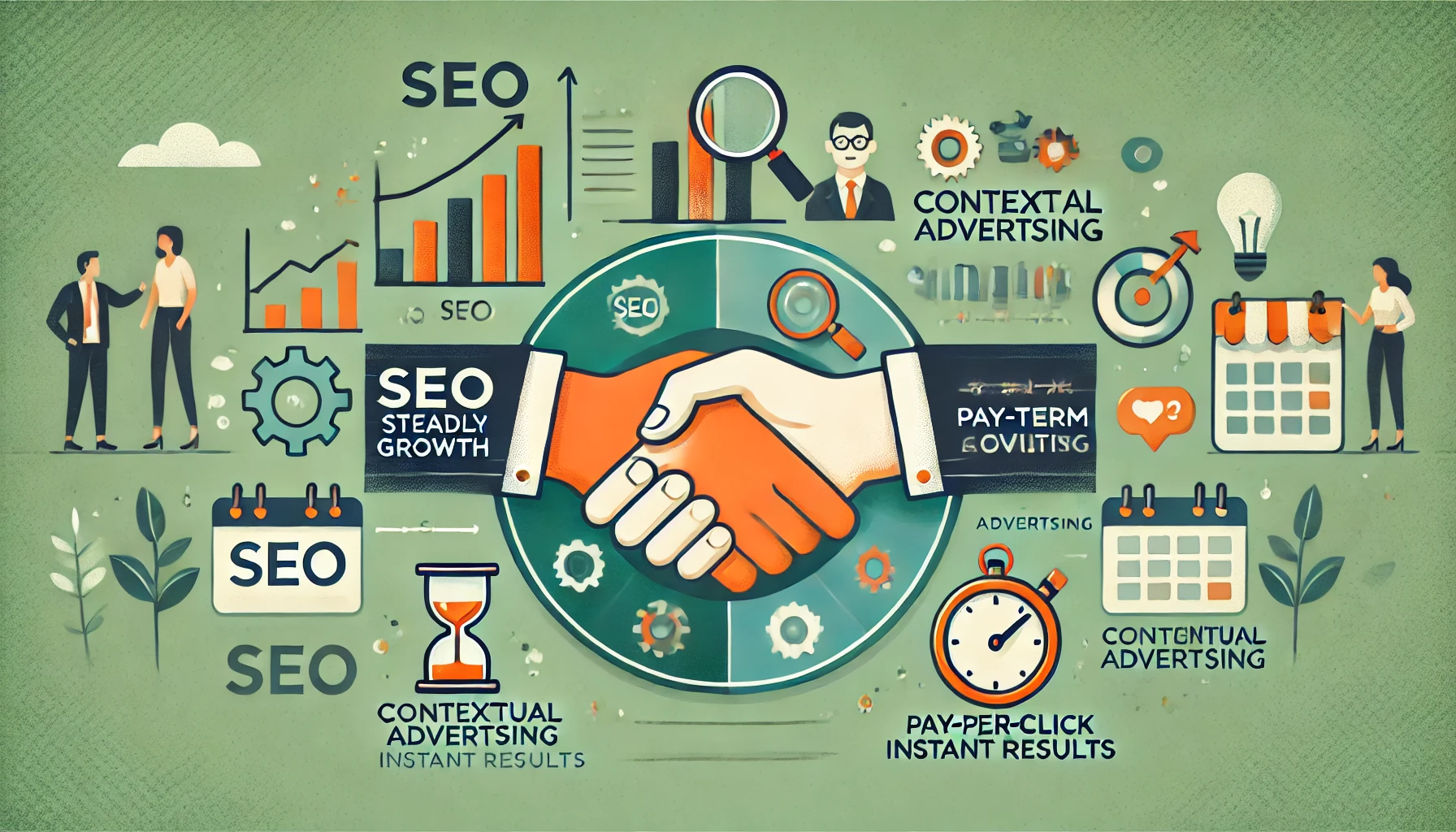 Сравнение методов SEO и контекстной рекламы