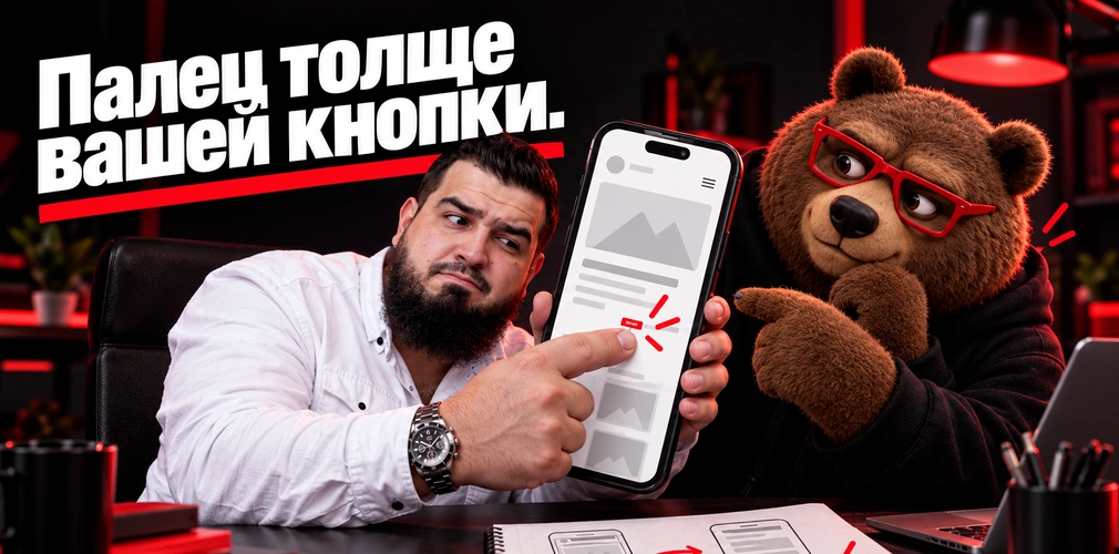 Редизайн сайта для мобильных устройств: почему маленькие кнопки мешают конверсии и из-за чего сайт теряет заявки