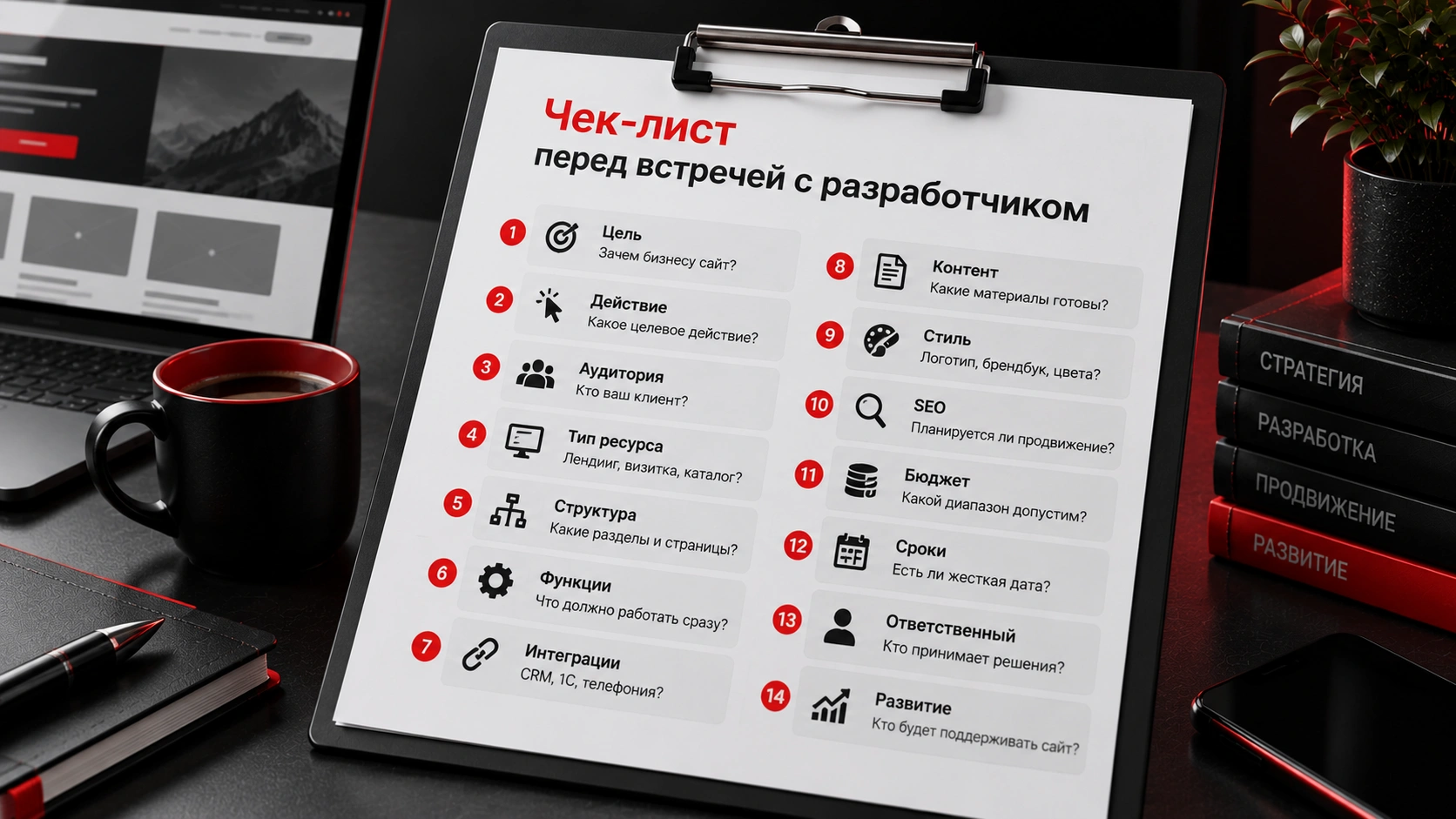 Что обсудить с разработчиком перед заказом сайта и началом работ Чек-лист перед заказом сайта - цели, аудитория, структура, функции, SEO, бюджет и сроки проекта