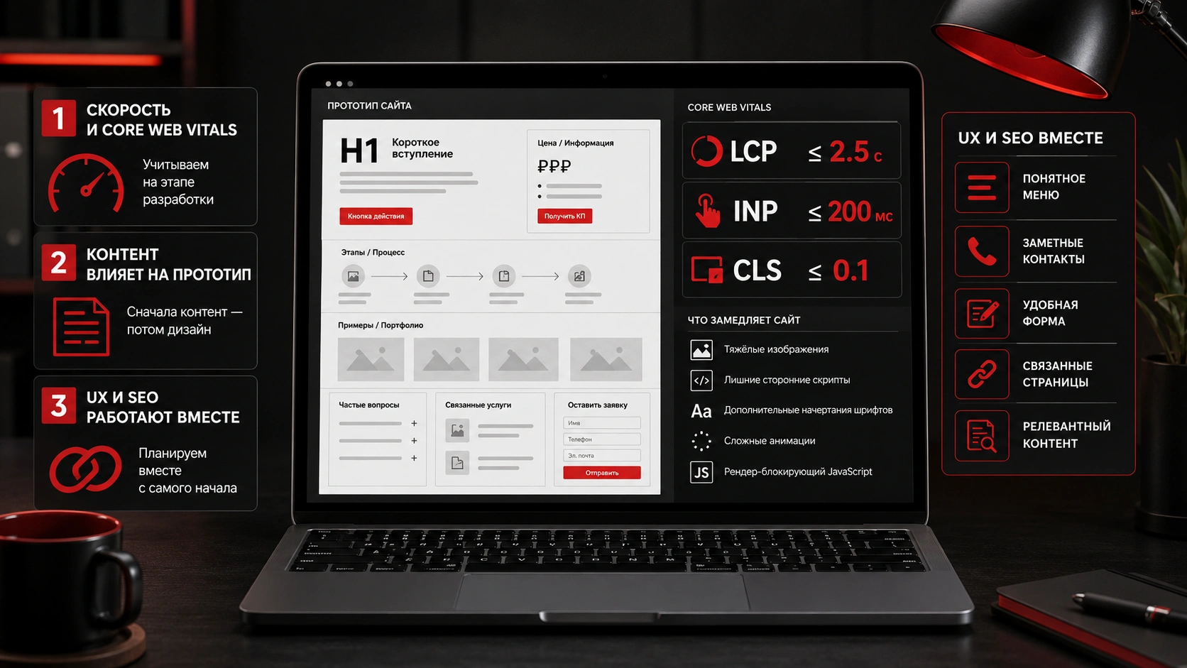 Создание сайта под SEO-продвижение - как учесть скорость, Core Web Vitals и UX еще на этапе разработки Скорость сайта и Core Web Vitals в SEO-разработке - прототип, контент, UX и технические требования до запуска