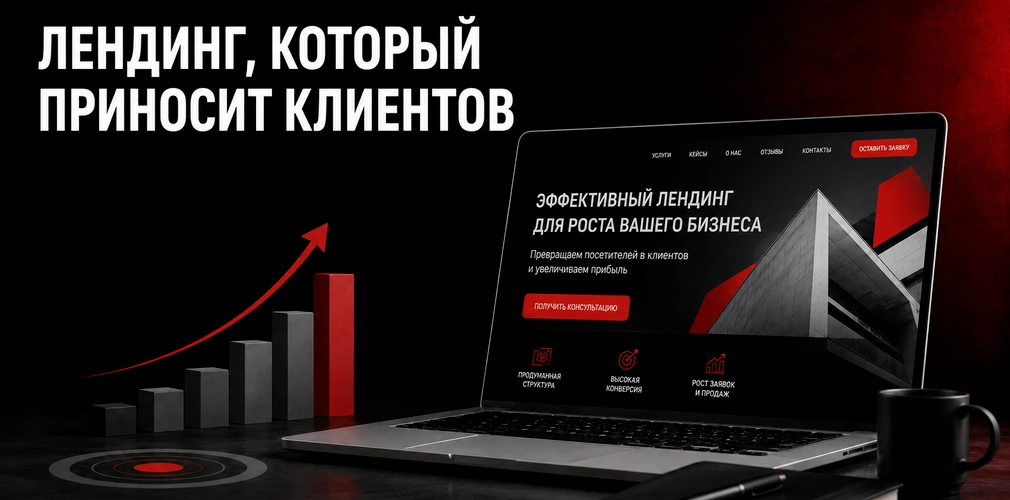 Разработка продающего лендинга с высокой конверсией для привлечения клиентов и оптимизации рекламных кампаний