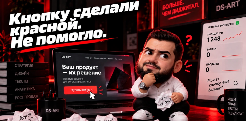 Разработка продающего лендинга с высокой конверсией для привлечения клиентов и оптимизации рекламных кампаний