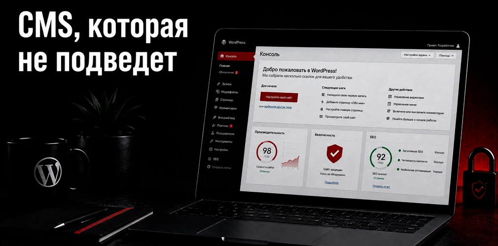 Разработка на WordPress быстрого, безопасного и SEO-оптимизированного сайта для бизнеса