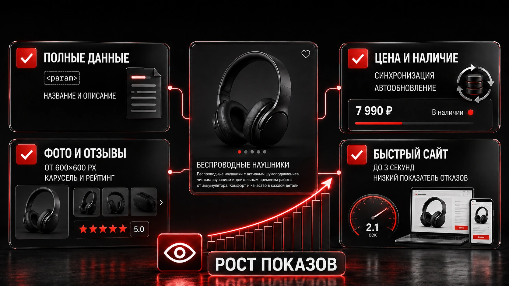 Как повысить охват товаров за счёт фида, фотографий и скорости сайта Факторы увеличения показов в товарной галерее Яндекса