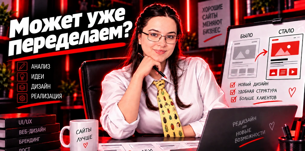 Редизайн сайта для развития бизнеса - признаки, что сайт пора обновить и улучшить пользовательский опыт