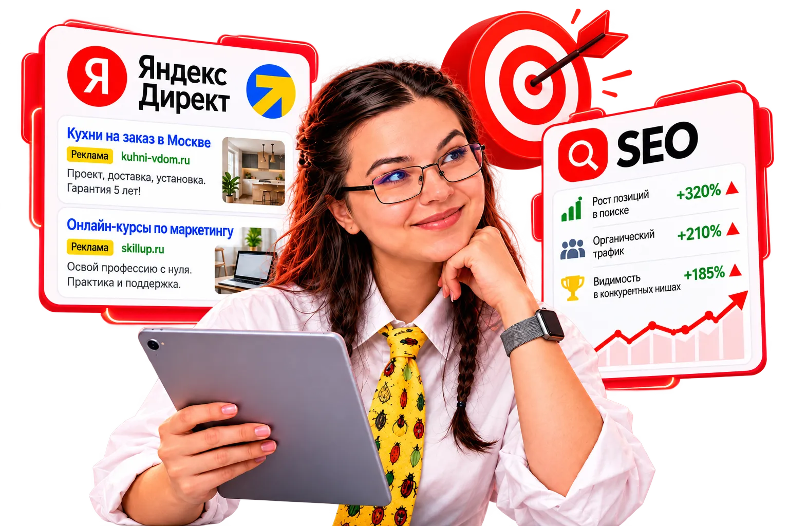 Продвижение бизнеса онлайн через контекстную рекламу и SEO
